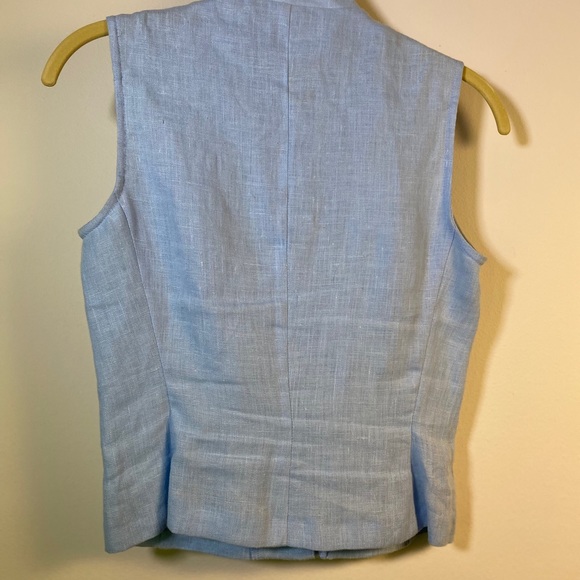 Blue Button down top - Picture 3 of 3